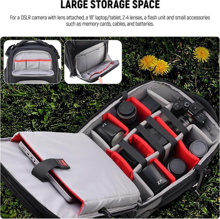 Actual product image Neewer 2-in-1 Pull Bar Rolling Camera Backpack (Photo backpack, 46.40 l)