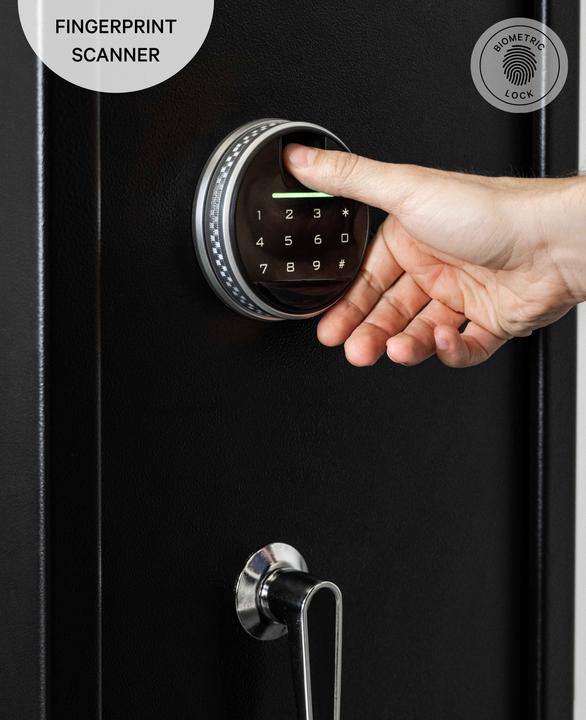 Actual product image Paladin Weapons safe with fingerprint scanner