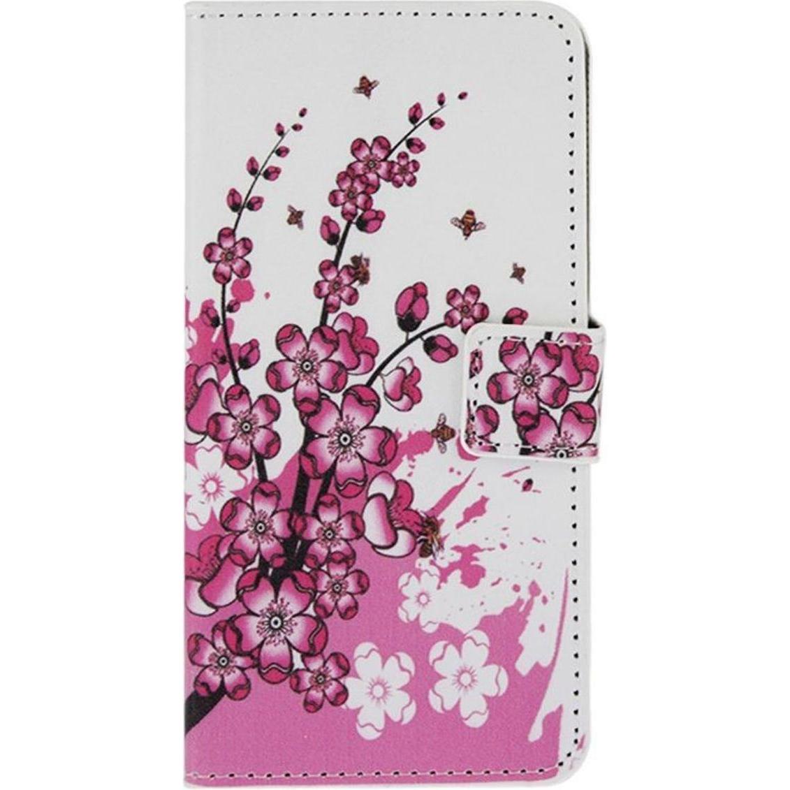 König Design Schutzhülle Handytasche (Flip Quer) für Handy Wiko Highway Signs Winter Blumen (Wiko Highway Signs), Smartp...