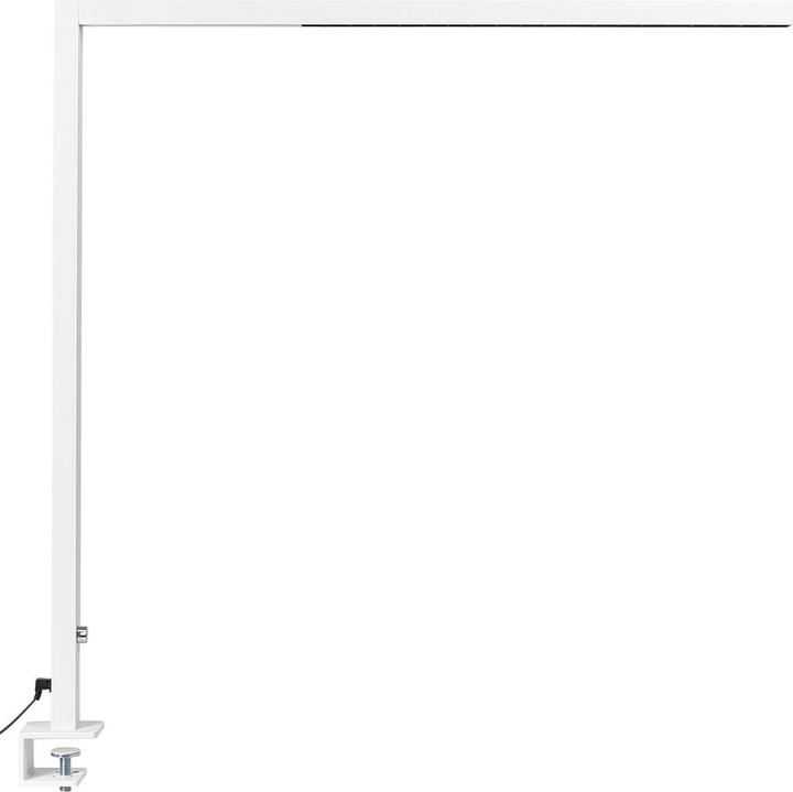 Actual product image Beliani Desk lamp LED metal white clampable VOLANS