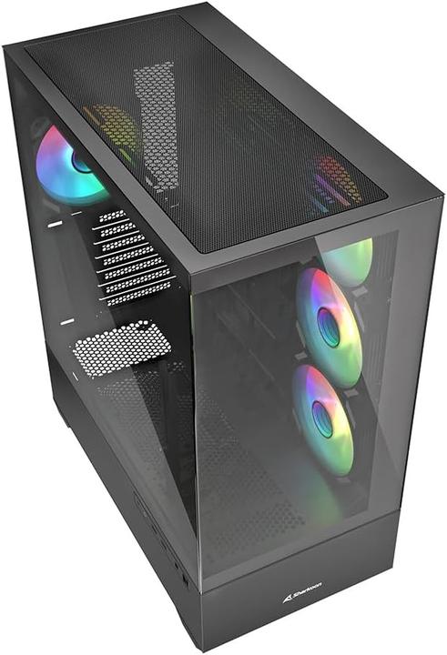 Produktbild Sharkoon AK6 RGB Black ATX (schwarz) (ATX, mATX, Mini-ATX)
