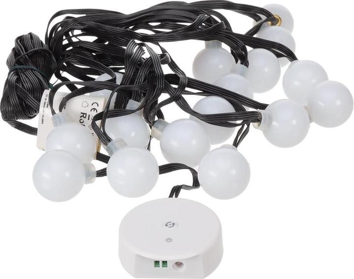 Light Creations Colourlight - 8 m - 16 RGB-Lampen - schwarze Leitung - 12 V (8 m)