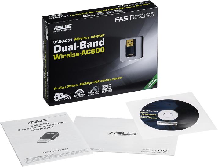 Image du produit ASUS Usb-Ac51 (USB 2.0)