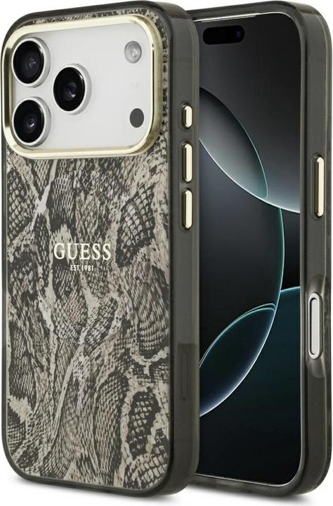 Actual product image Guess - Python Pattern MagSafe (GUHMP17LHIMPYGW) - iPhone 17 Pro - Brown (Apple iPhone 17 Pro)