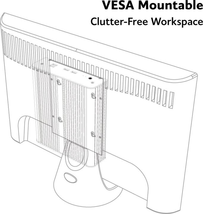Productafbeelding Akasa Newton RC, Compact fanless case for ASUS NUC 14 Pro (UCFF)