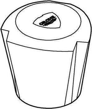 Produktbild Grohe Griff COSTA 1/2" COSTA Mark bl/rot