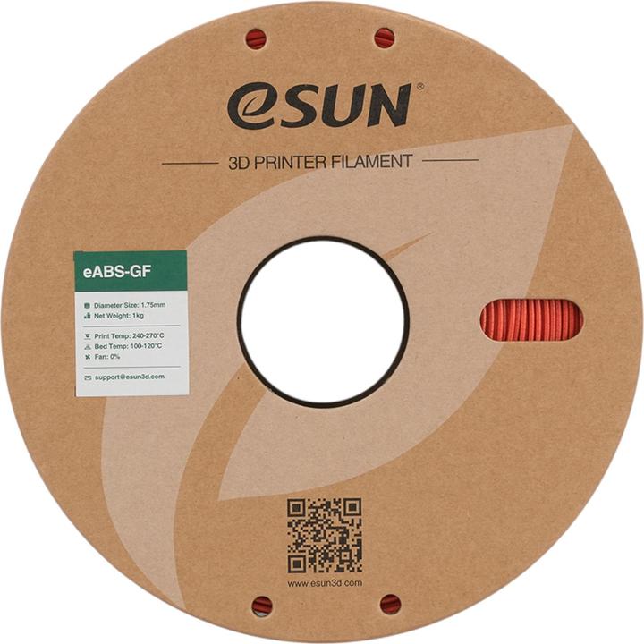 Produktbild eSUN EABS-GF 1,75mm RED 1kg (ABS, 1.75 mm, 1000 g, Rot)