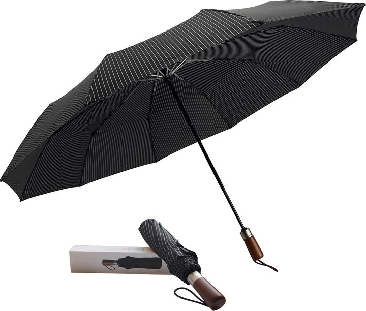 Alopini Regenschirm grosser sturmsicherer 2-Personen-Reiseschirm winddichter Taschenschirm öffnen-schliessen