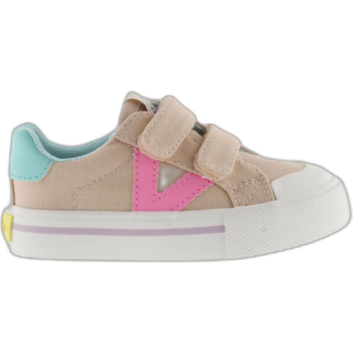 Victoria, Sneaker, Babysneaker im Lederlook, Rosa, (27)