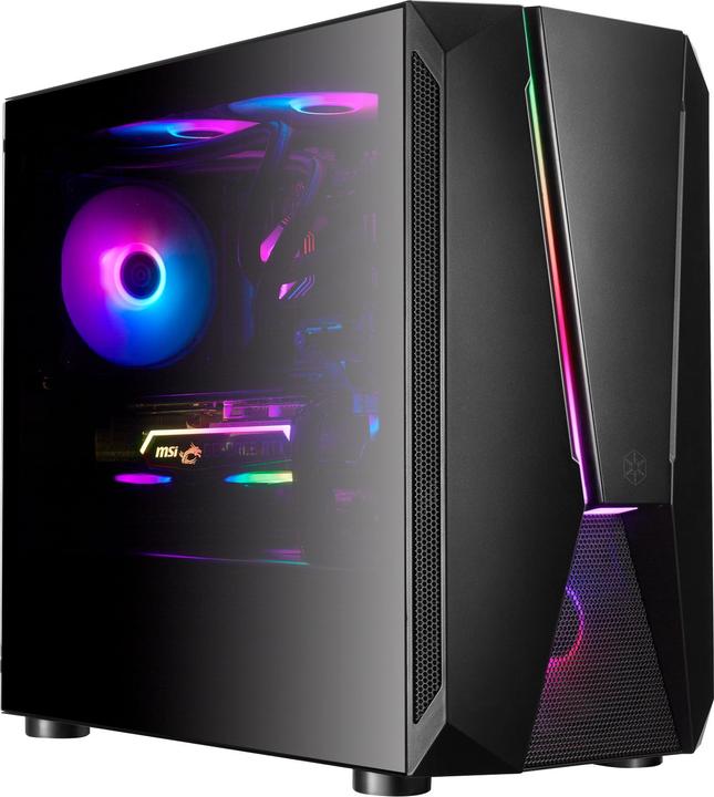 Immagine prodotto Silverstone Case Fara V1M Pro Micro-ATX, ARGB, vetro temperato (mATX, Mini-ITX)