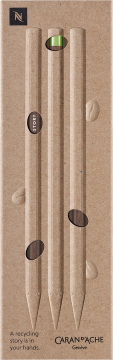 Actual product image Caran d'Ache Nespresso Swisswood (3 mm, HB, 3 x)