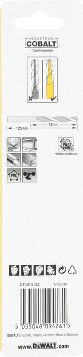 Actual product image DeWalt Metal drill (9 millimetres)