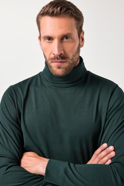 Immagine prodotto JP1880 Maglia basic di jersey con maniche lunghe e collo da risvoltare, fino alla tg. 7XL (4XL)