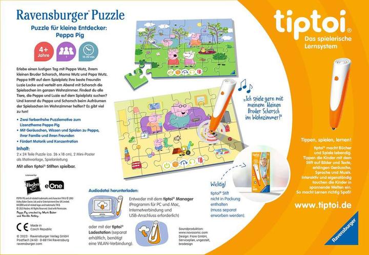 Actual product image tiptoi Puzzle for little explorers: Peppa Pig (48 pieces)