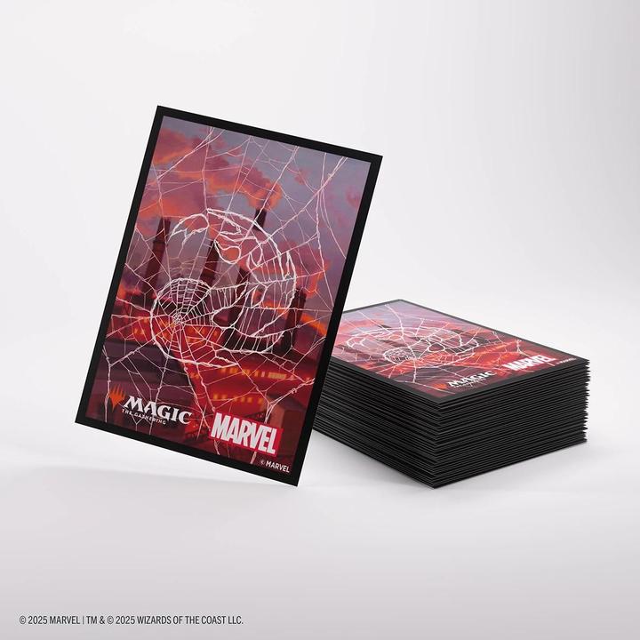 Actual product image Gamegenic - Magic: The Gathering | Marvel's Spider-Man Premium Art Sleeves - Spider-Man Mountain