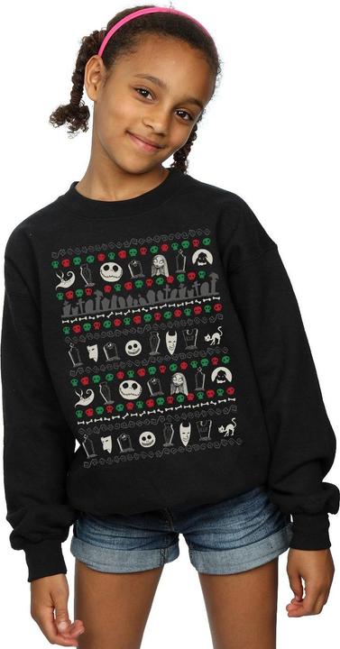 Image du produit Disney - Sweat NIGHTMARE BEFORE CHRISTMAS FESTIVE ICONS - Fille (140, 146)