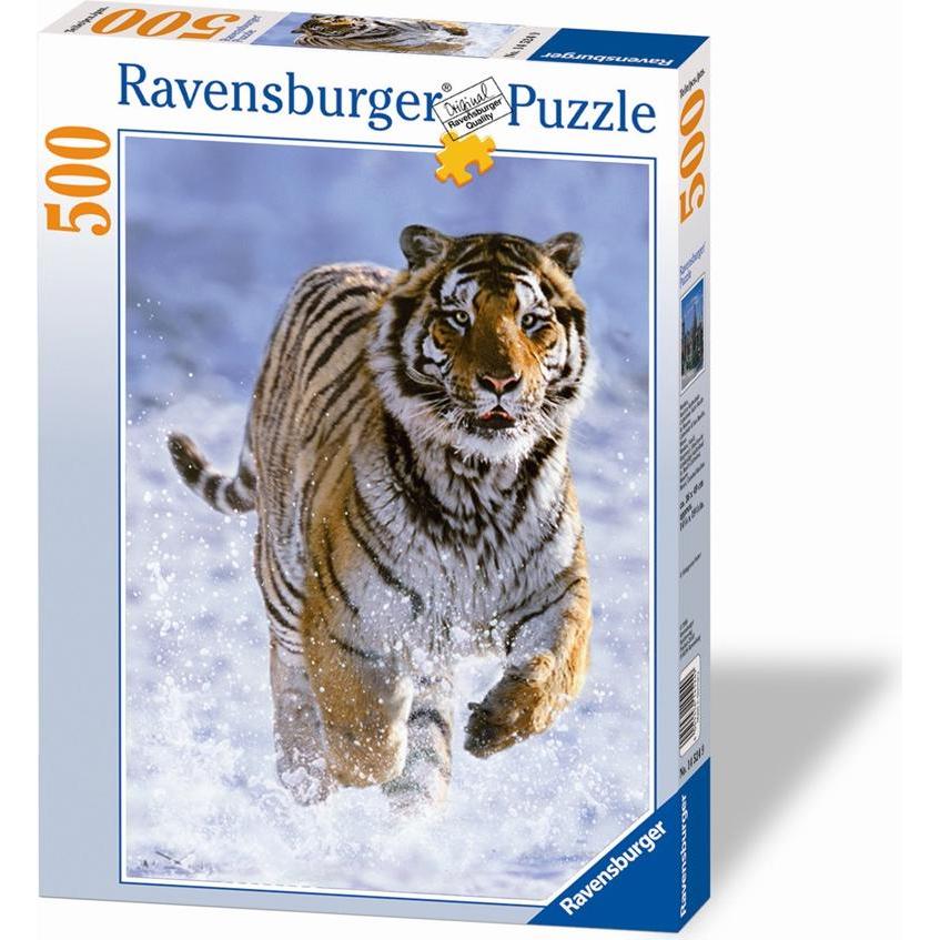 Thumbnail - Ravensburger Puzzle 500 Teile Tiger Im Schnee (500 Teile)