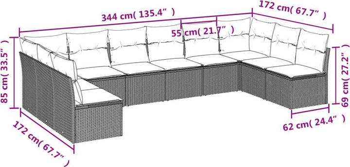 Produktbild vidaXL Mona