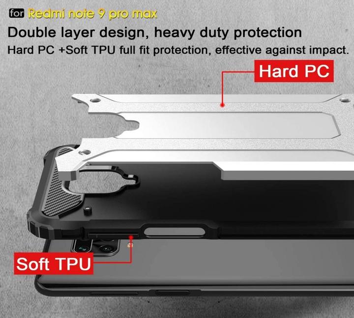 Image du produit Screenguard Coque AdventureCase Xiaomi Redmi Note 9 Pro Hybrid (Xiaomi Redmi Note 9 Pro)