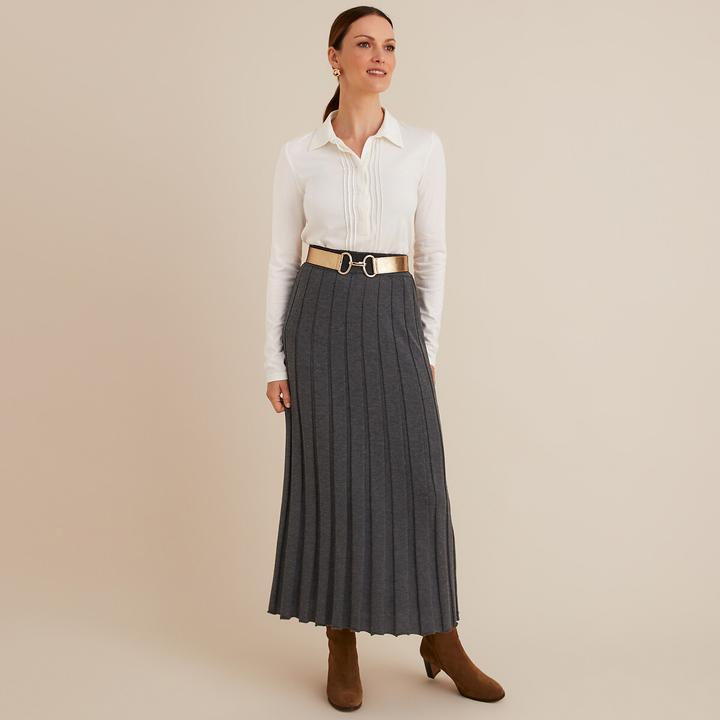 Produktbild Anne Weyburn Langer Plisseerock (48)
