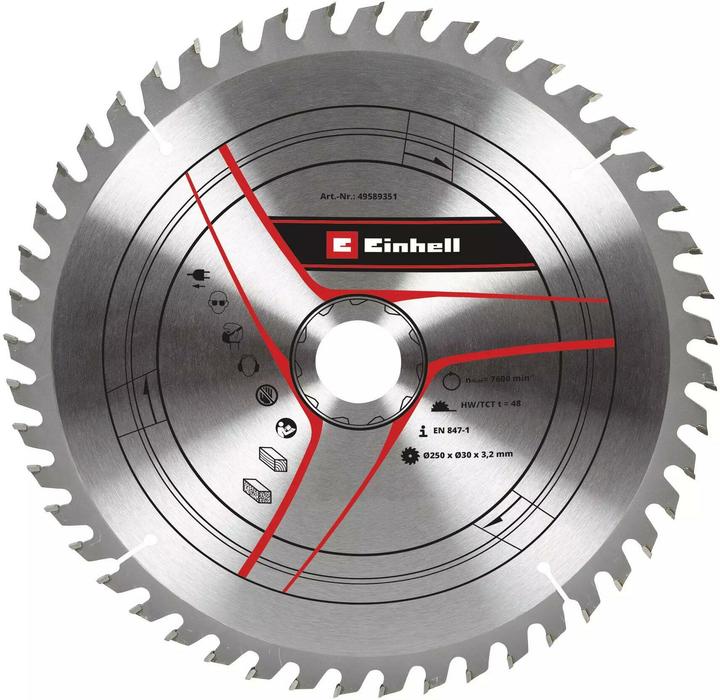 Produktbild Einhell Kreissägeblatt 250 x 30 x 3.2 Z48