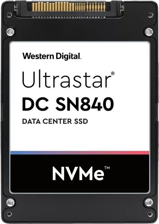 Actual product image WD ULTRASTAR DC SN840 NVMe SSD 2.5 inch PCIe TLC RI-3DW/D BICS4 ISE - WUS (1600 GB, 2.5")