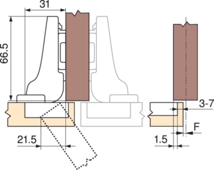 Immagine prodotto Blum 71B3690 CLIP top BLUMOTION cern. stand.