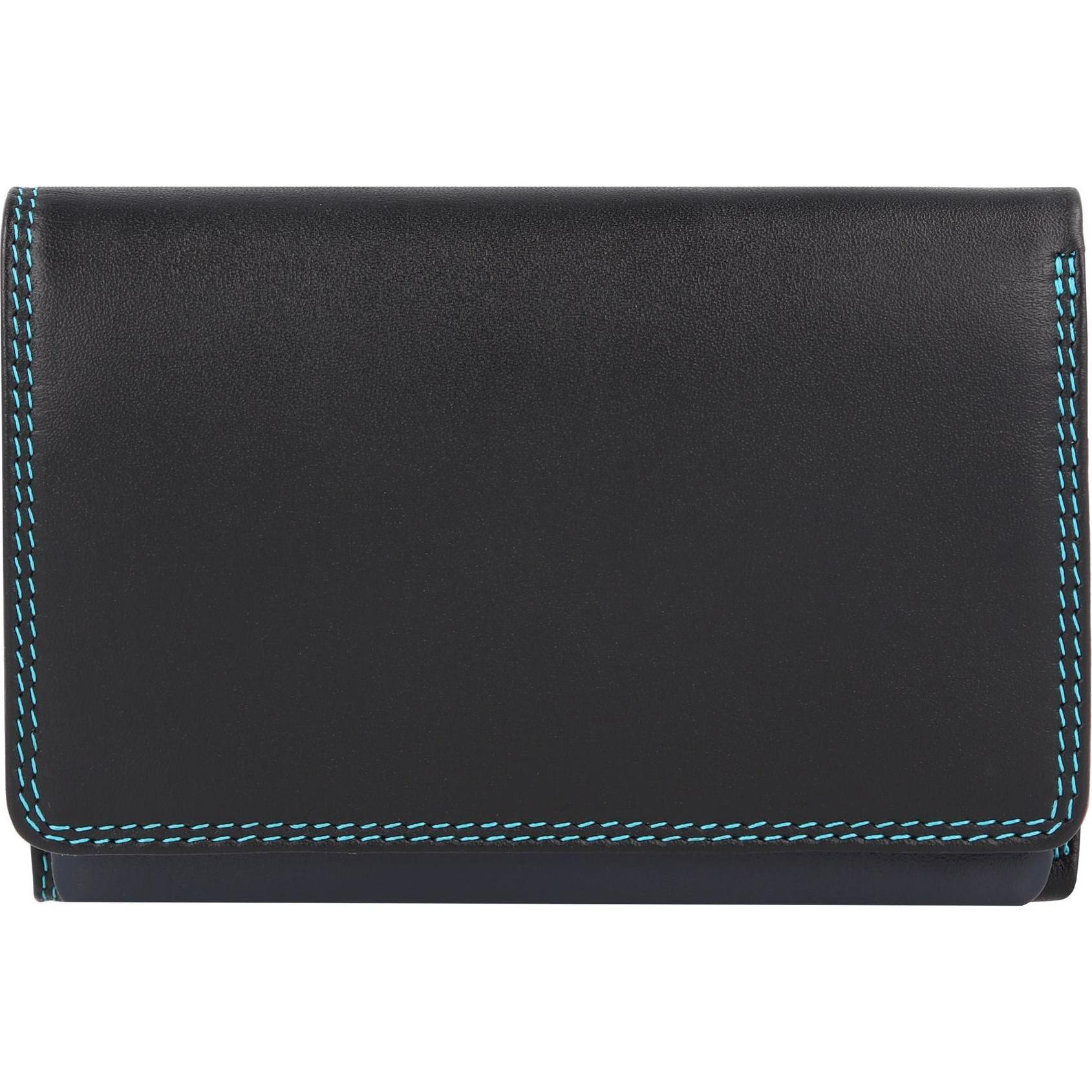Mywalit, Damen, Portemonnaie, Geldbörse Leder 12 cm, Schwarz