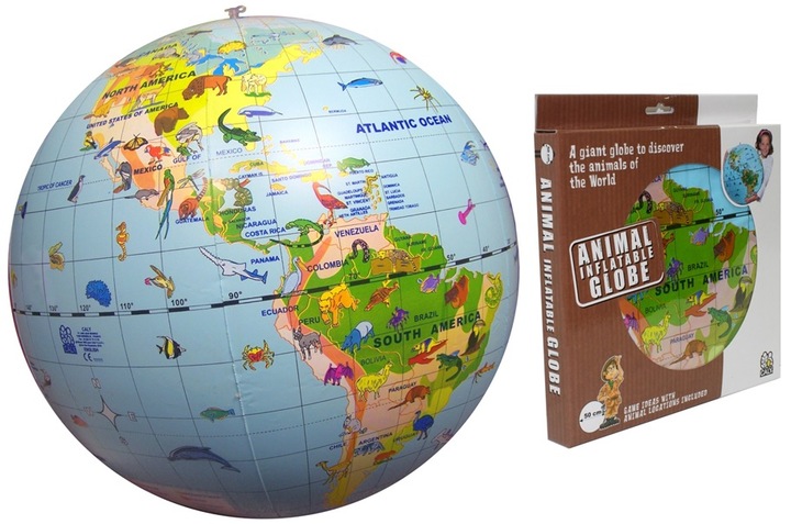 Image du produit Caly Toys CALY Globe-ball gonflable "Animaux du monde", 50 cm (50 cm)