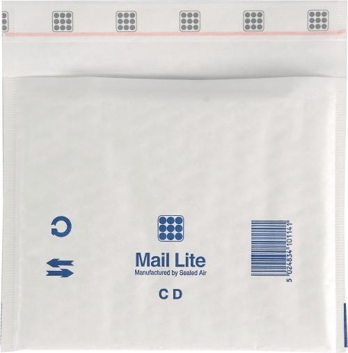 Image du produit Sealed Air Boblekuvert Mail Lite, CD, 180 x 160 mm, pakke a 100 stk.