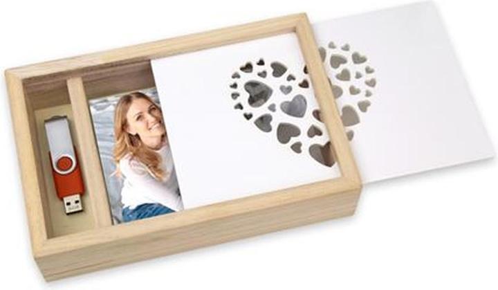 Image du produit ZEP Love Box USB 10x15 bois pour photos et stick (21.50 cm)