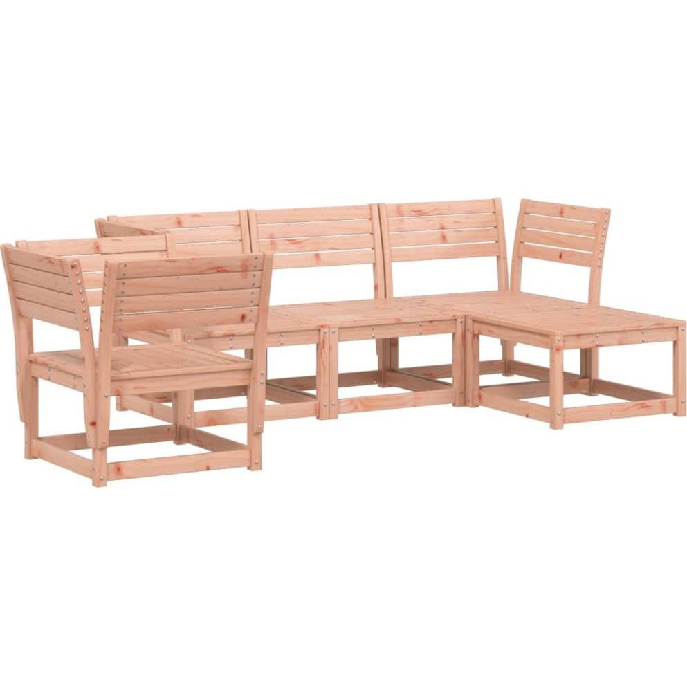 VidaXL, Gartenlounge, 5-tlg. Garten-Lounge-Set Massivholz Douglasie,Material