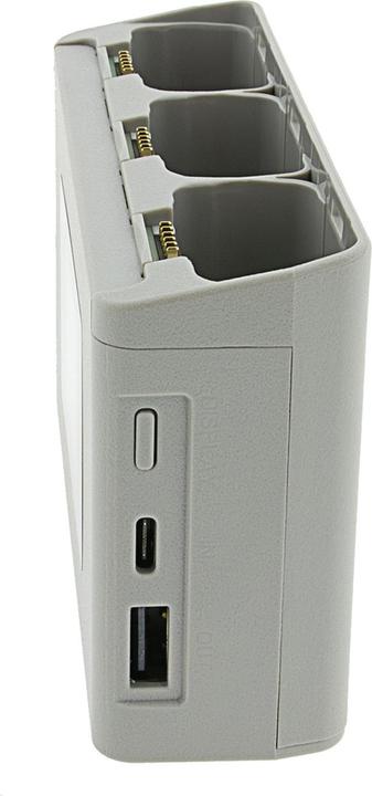 Productafbeelding Patona Platinum Triple Ladegerät BC-JMI2B für DJI Mini 2 Mavic Mini mit Powerbank Speicherkartenfach (DJI Mavic Mini, DJI Mini 2)