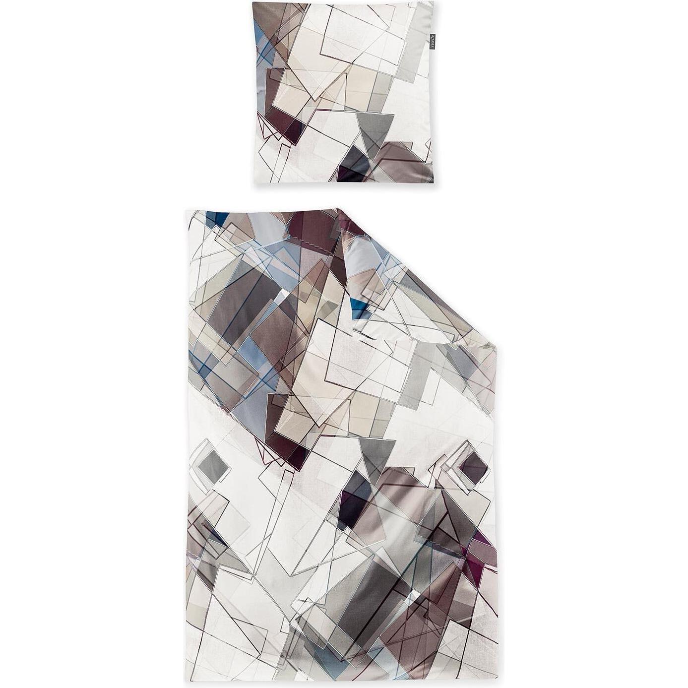 Irisette, Bettwäsche, Mako-Satin Bettwäsche Wave 8889 natur (Bettwäsche Set, 135x200 cm + 80x80 cm)