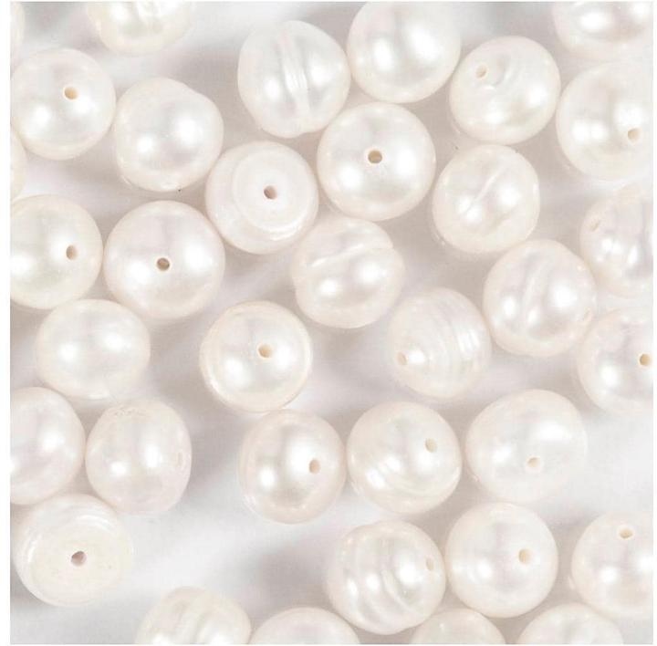 Immagine prodotto Creativ Company Perlen-Set Süsswasserperlen 4 mm, Packungsgrösse: 40