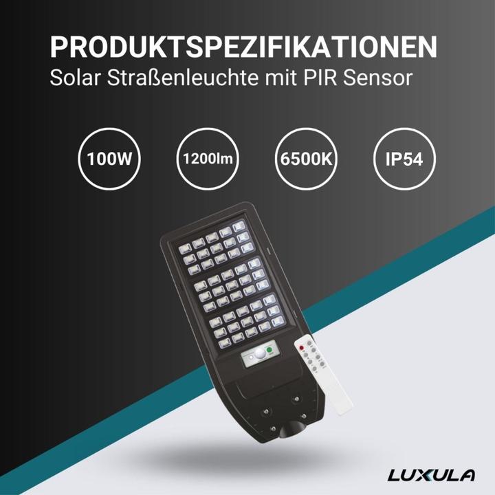 Actual product image Luxula Solar LED street light (1200 lm, IP65)