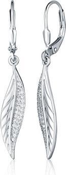 Image du produit JVD - Charming leaves dangle earrings with zircons SVLE2563XJ6BI00