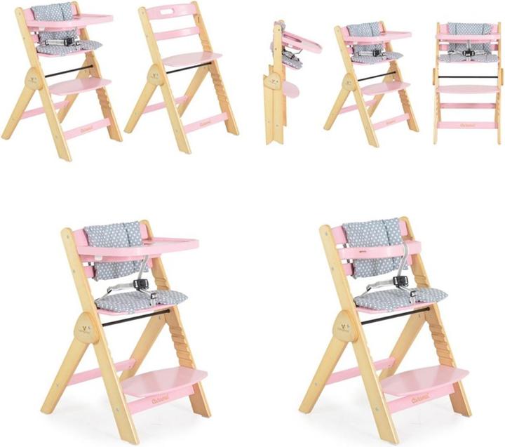Actual product image Cangaroo Kinderhochstuhl Caramel Holz (Stair high chair)