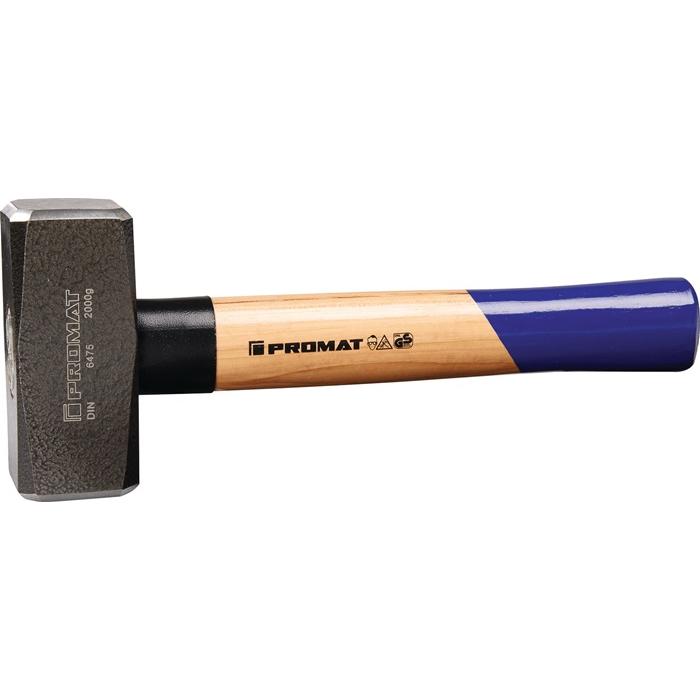 Nordwest, Hammer, Handel AG Fäustel Kopfgewicht 1500g Hickory Stielschutzhülse PROMAT (1500 g)