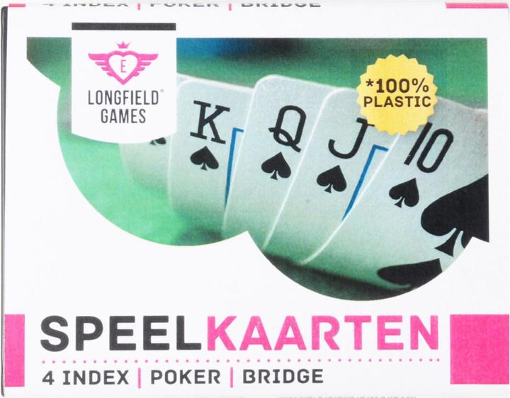 Actual product image Longfield Games Playing cards 100 % plastic, 2 sets in plastic box (German, 2 - 6 Players)