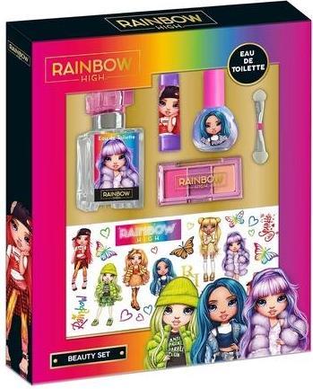 Produktbild Rainbow High Beauty Set mit Eau De Toilette, Nagellack, Lippenstift, Pinsel, Make-up Palette und Temp