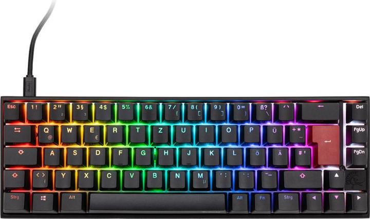 Actual product image Ducky Mecha Pro SF Gaming Keyboard, Cherry MX-Red (DE, Cable)