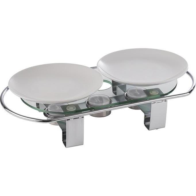 Thumbnail - APS Speisenwärmer, 3-flammig, Warmhalteplatte, Grau