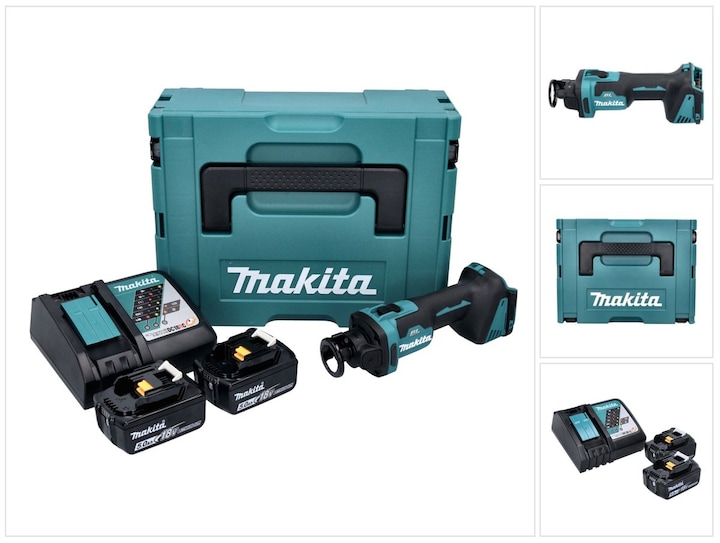 Actual product image Makita DCO 181 RTJ Battery Rotary Cutter 18 V 32000 rpm Brushless + 2x Battery 5,0 Ah + Charger