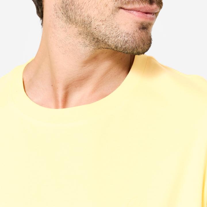 Produktbild Domyos T-Shirt Herren atmungsaktiv - pastellgelb (L)