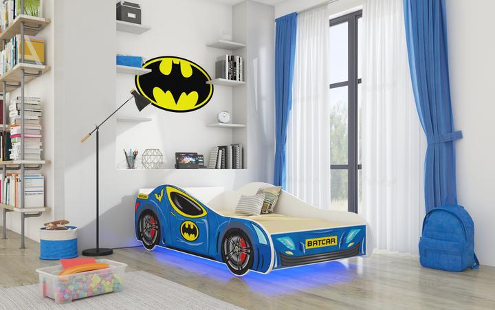 Produktbild ADRK Furniture Bett mit Matratze und Beleuchtung LED BATCAR 160x80 (160 x 80 cm)