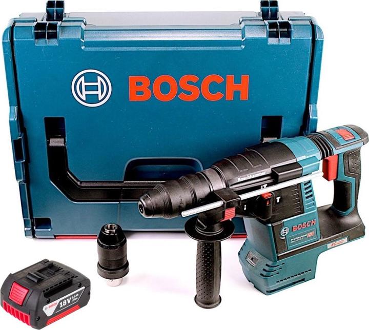 Image du produit Bosch Professional Bosch GBH 18V-26 F Marteau perforateur sans fil 18V 2.6J sans balai SDS plus + 1x Batterie 3.0Ah + C (Fonctionnement sur batterie)