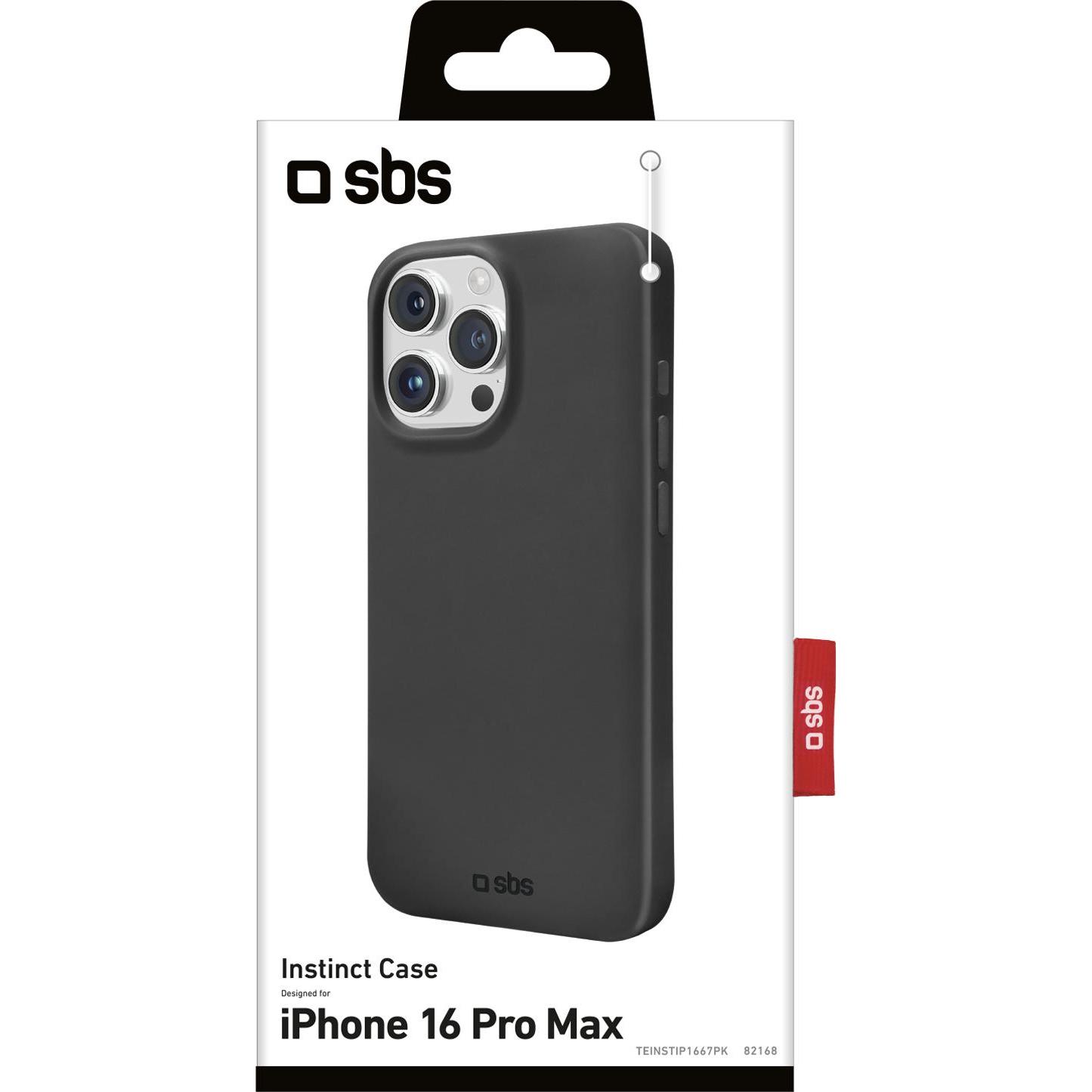 Thumbnail - SBS Instinct Cover für iPhone 16 Pro Max black (Apple iPhone 16 Pro Max), Smartphone Hülle, Schwarz