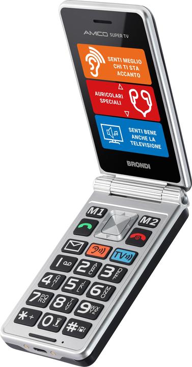 Produktbild Brondi Amico Super TV Gunmetal Grey: Handy (2.80", 1.30 Mpx)