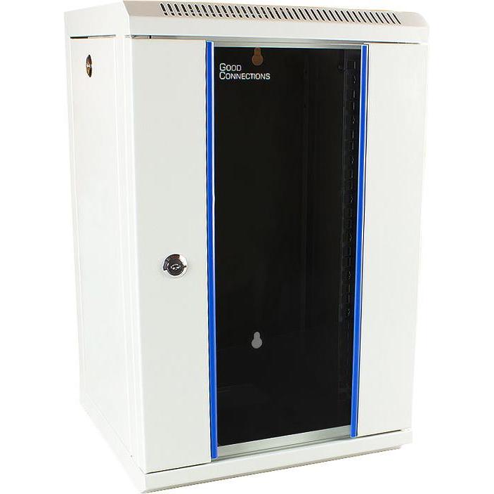 Alcasa GC-R0101 Rack 9U Wandmontiertes Regal (9 HE, 10 Zoll Rack), Serverschrank, Grau